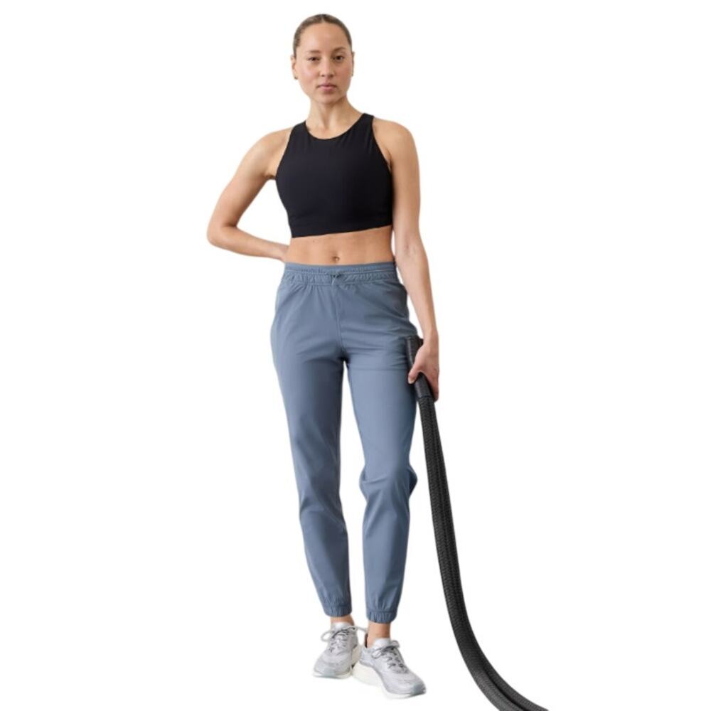 Athleta Women's Crosstrain High Rise Jogger Blue Size Small Pant Tapered Gym